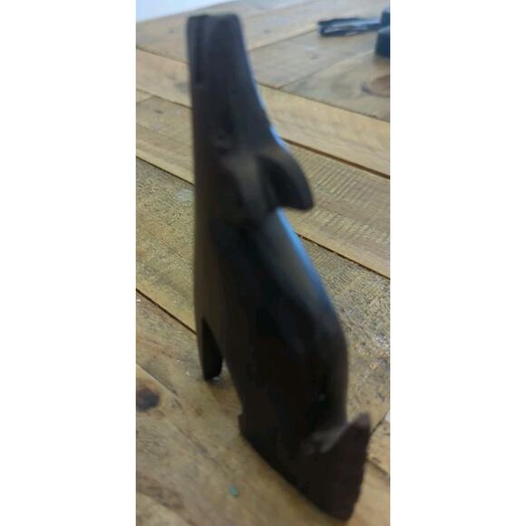 VTG Ironwood Hand Carved Howling Coyote Wolf Figurine Southwest Decor - Picture 4 of 6